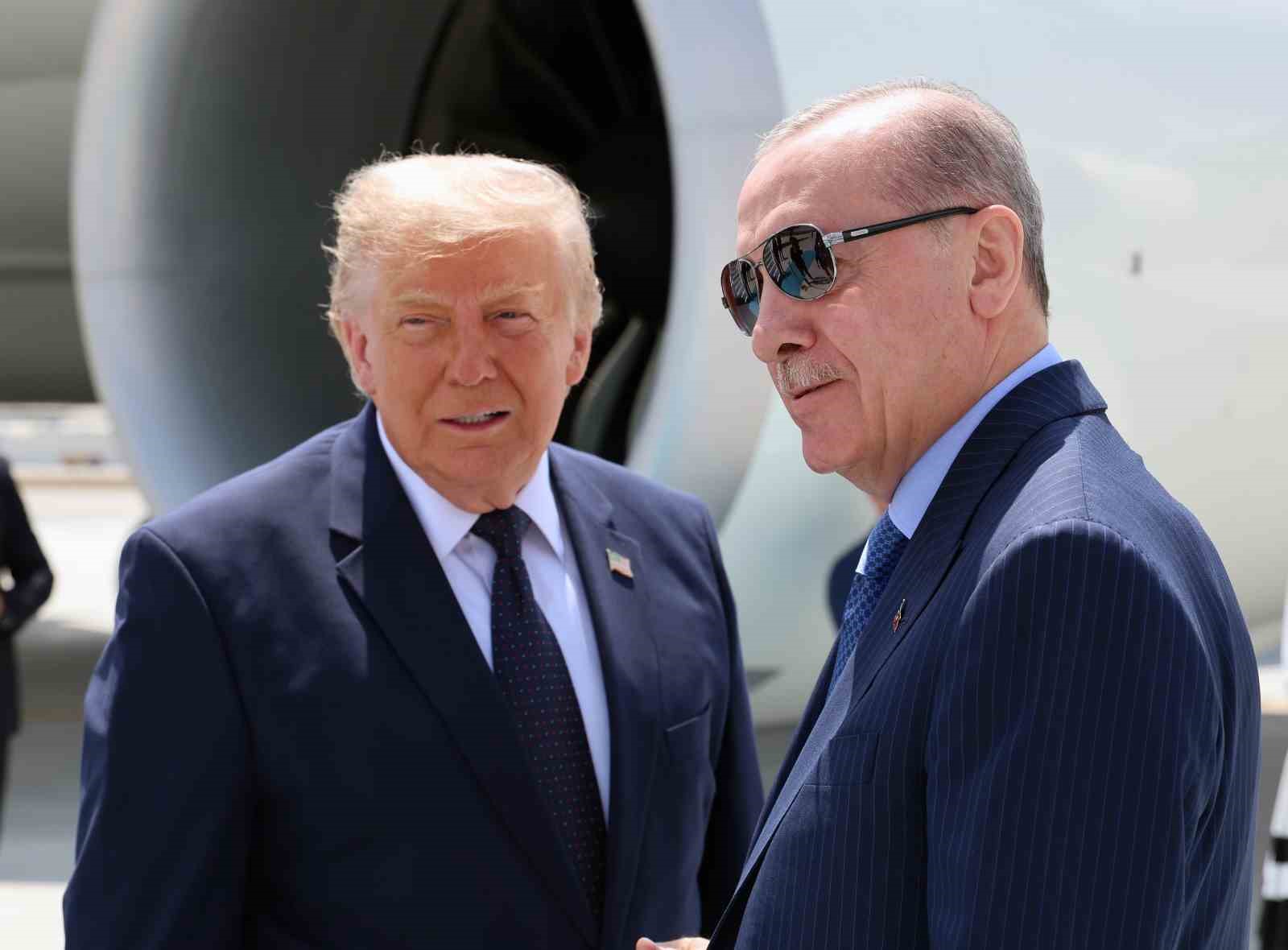 Cumhurbaşkanı Erdoğan, ABD Başkanı Trump’ı resmi törenle karşıladı