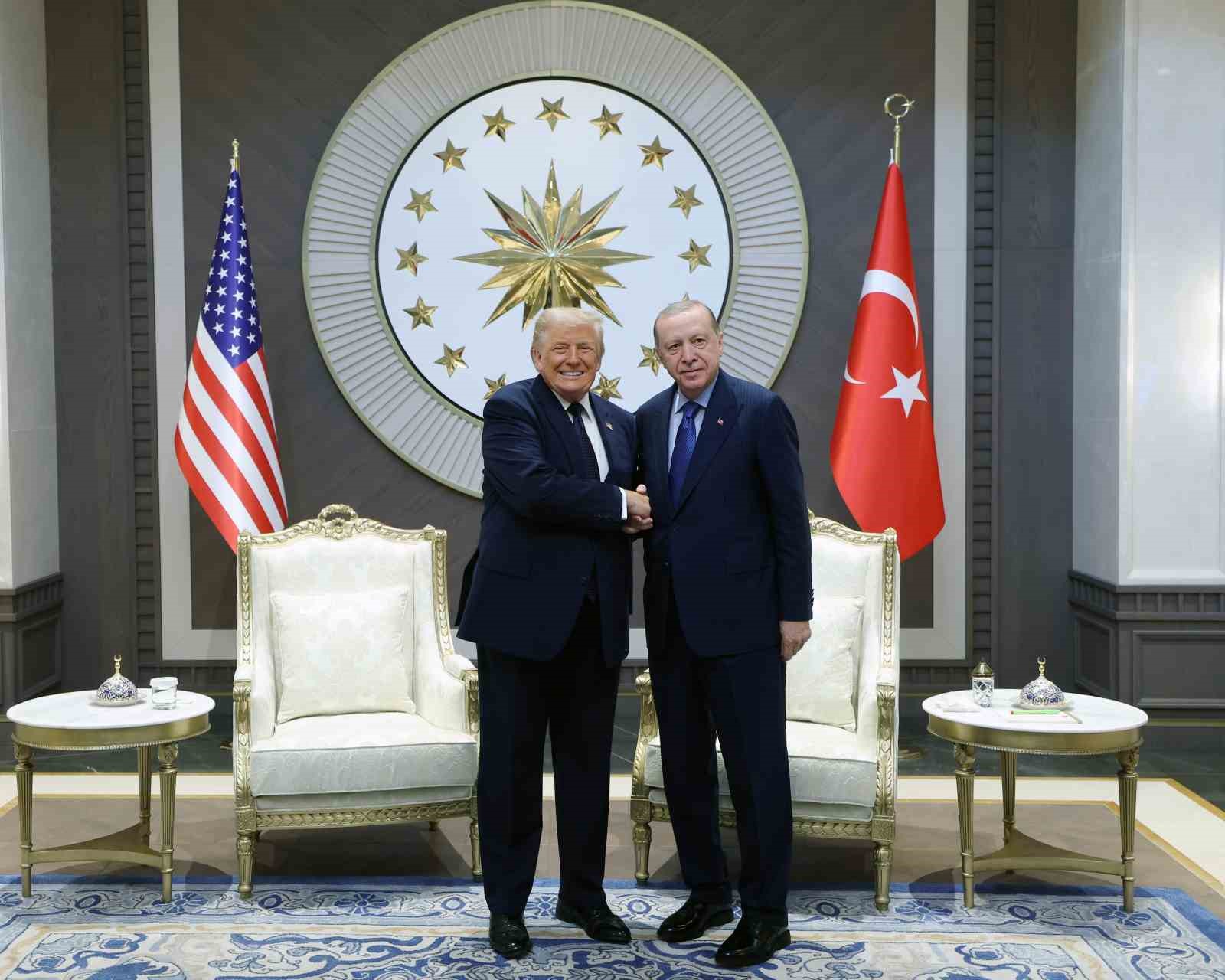 Cumhurbaşkanı Erdoğan, ABD Başkanı Trump’ı resmi törenle karşıladı