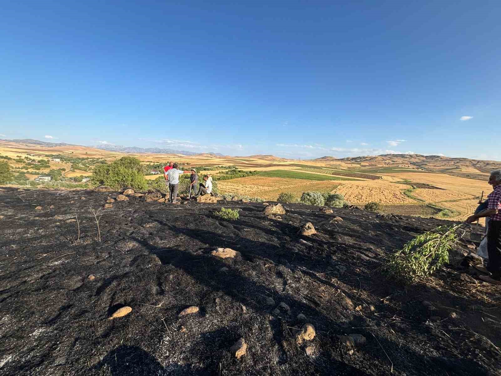Elazığ’da arazi yangını