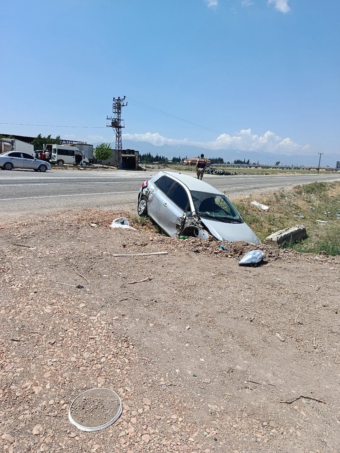 Kumlu’da trafik kazası: 1 yaralı