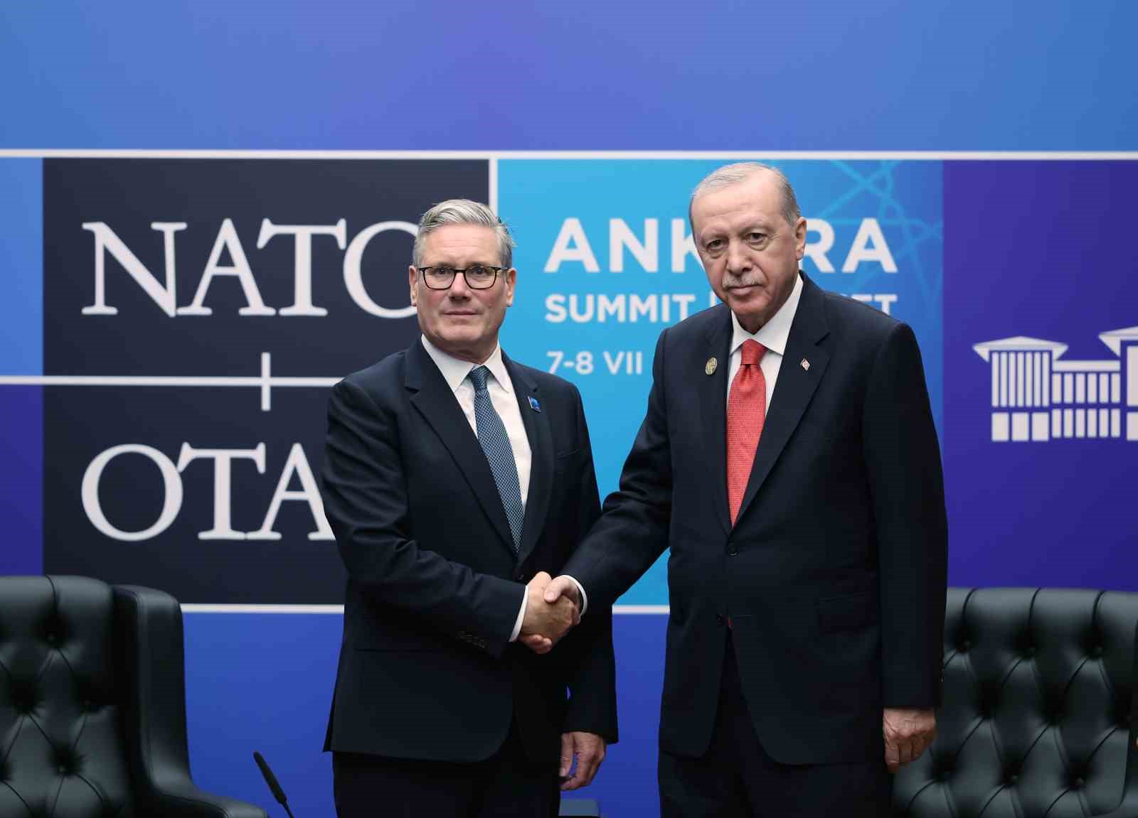 Cumhurbaşkanı Erdoğan, İngiltere Başbakanı Starmer ile bir araya geldi