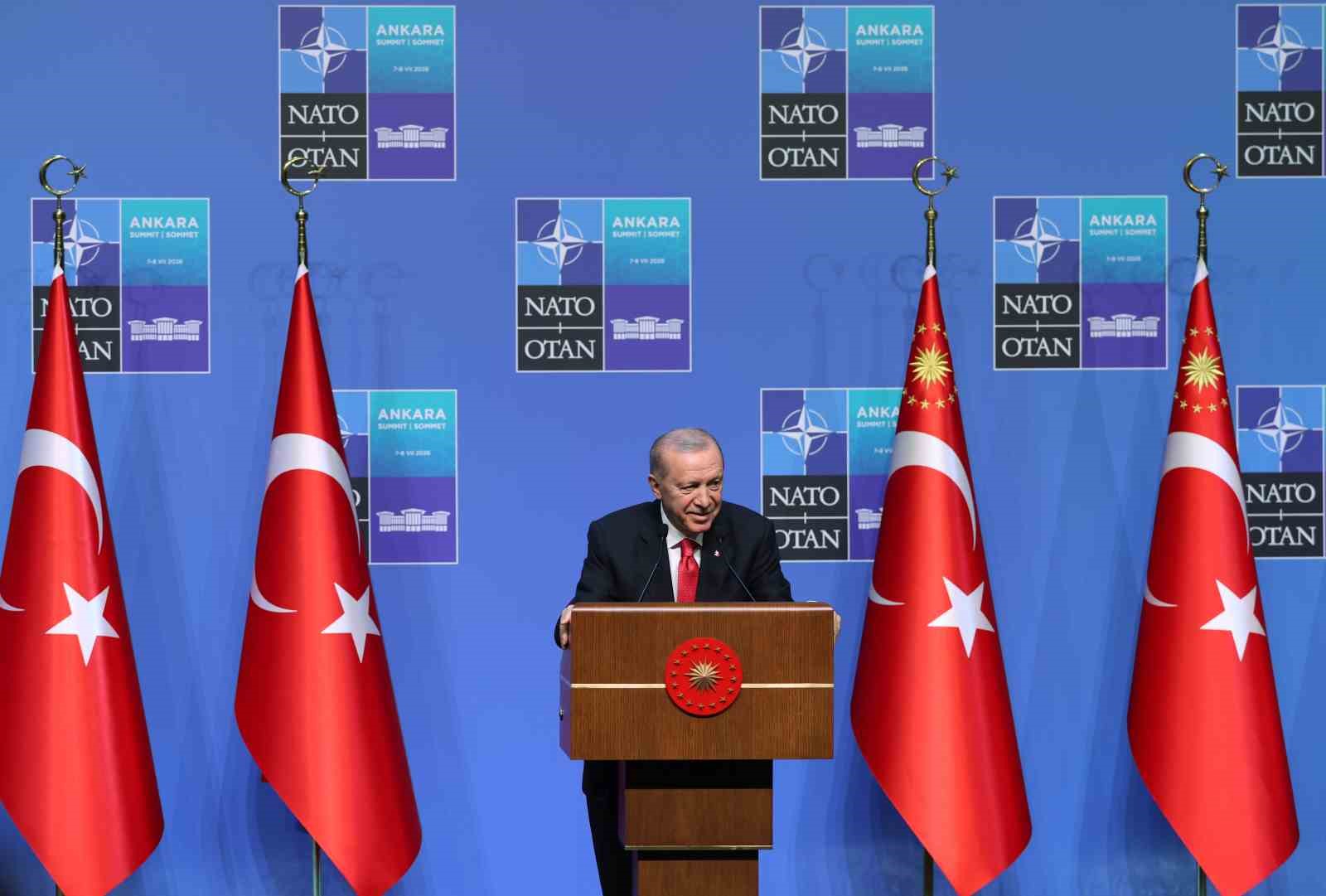 Cumhurbaşkanı Erdoğan: "NATO birbirine bağımlı ülkelerin değil, birbirine güç katan müttefiklerin ittifakı olmalıdır"