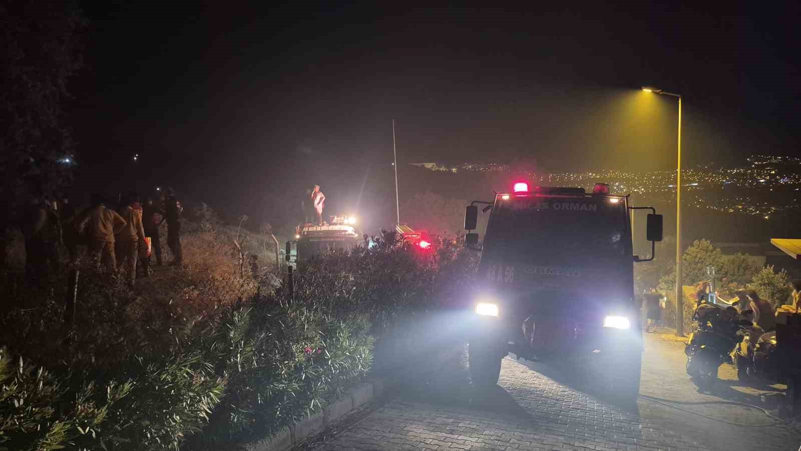 Bodrum’da makilik alanda çıkan yangın kontrol altına alındı