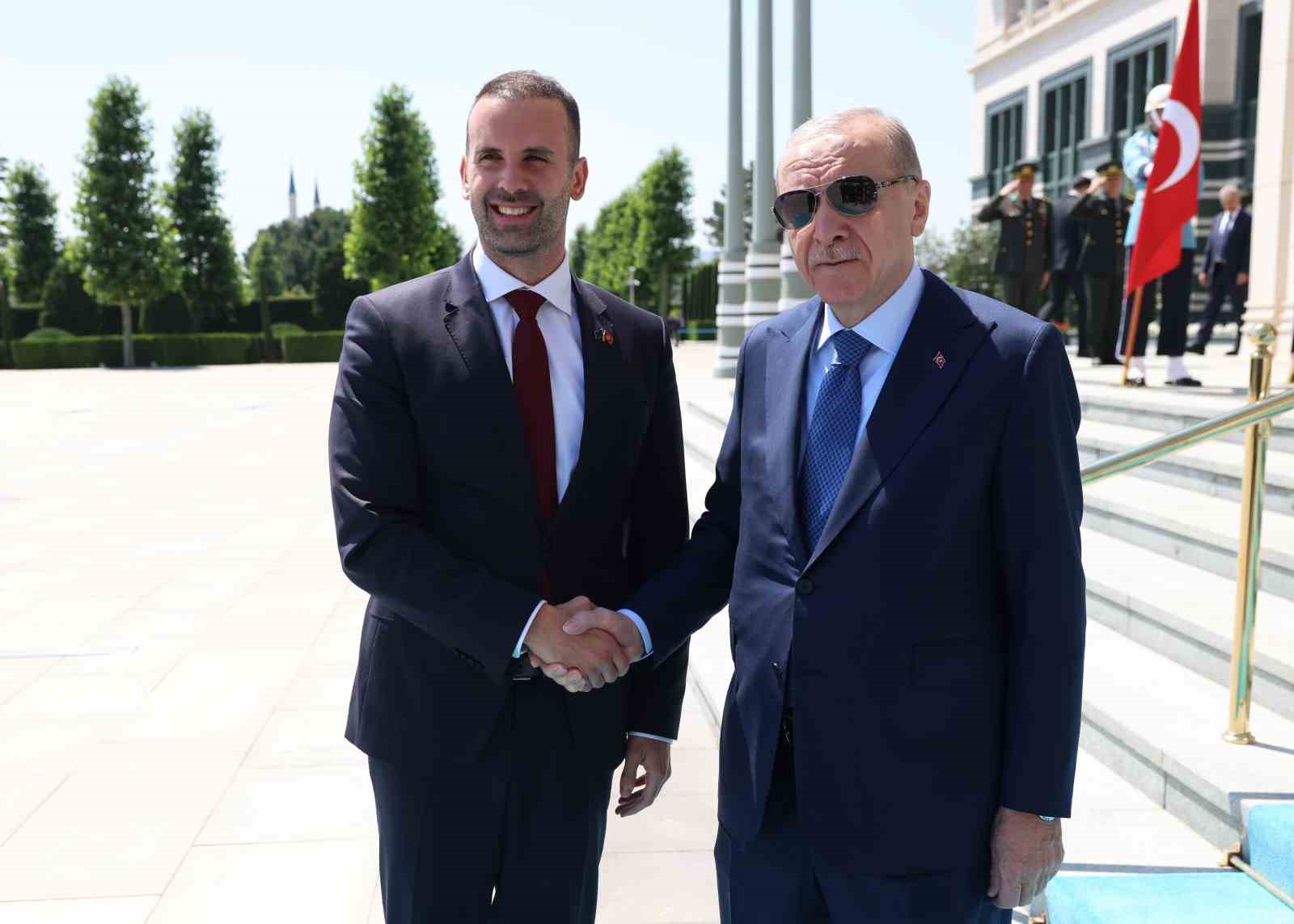 Cumhurbaşkanı Erdoğan, Karadağ Başbakanı Milojko Spajic’i kabul etti