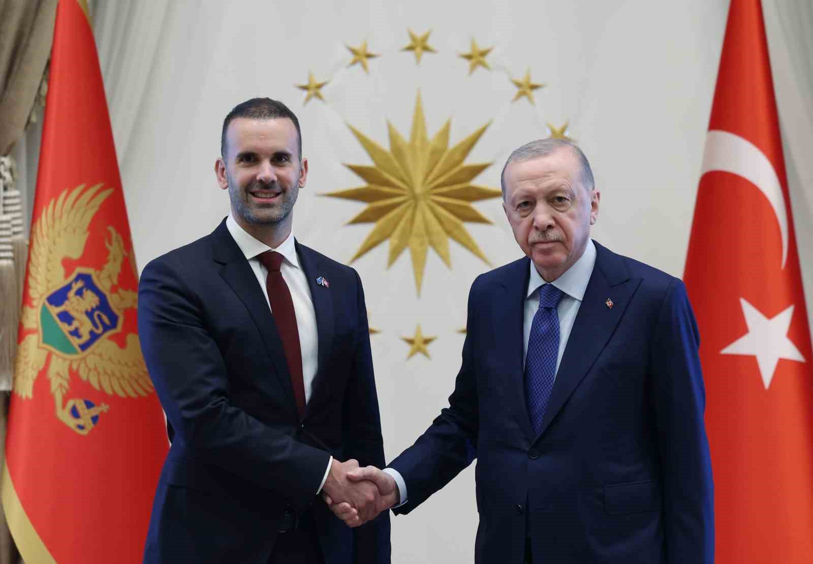 Cumhurbaşkanı Erdoğan, Karadağ Başbakanı Milojko Spajic’i kabul etti