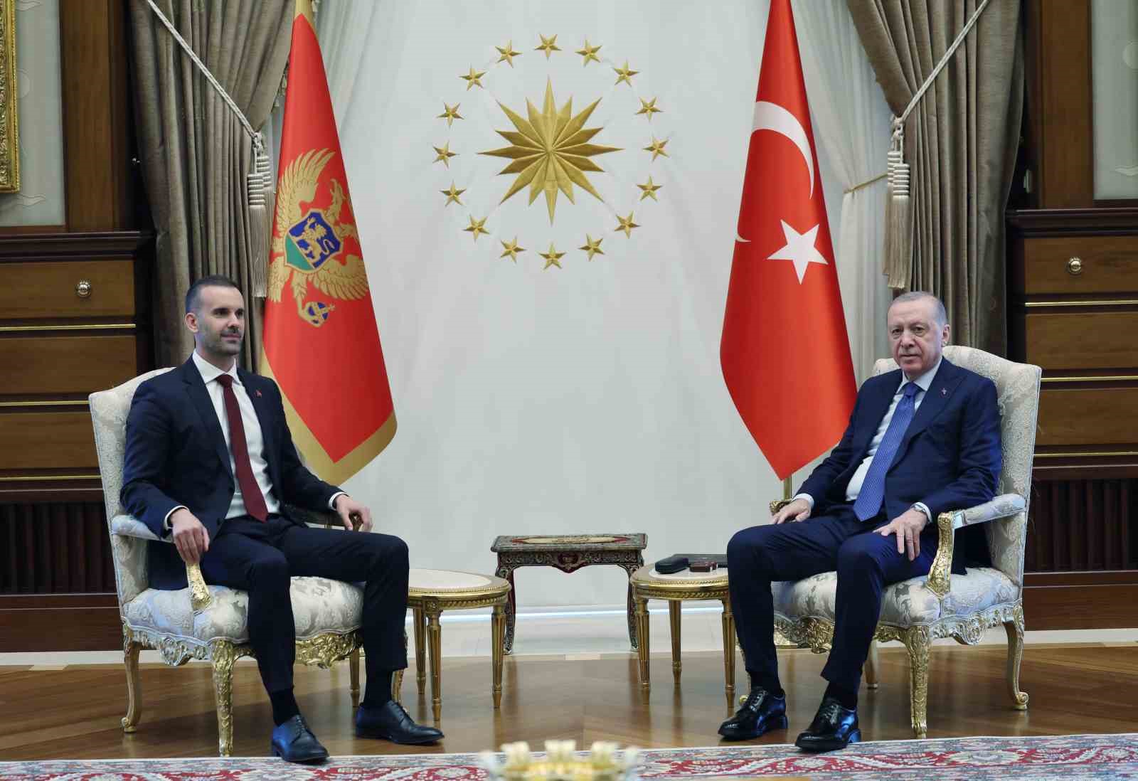 Cumhurbaşkanı Erdoğan, Karadağ Başbakanı Milojko Spajic’i kabul etti