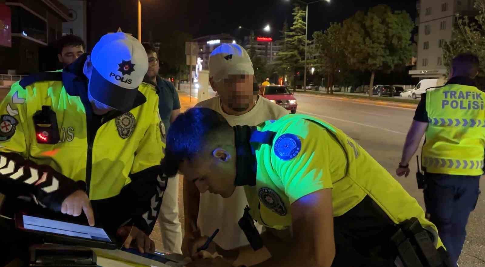 Uygulamada alkollü yakalanan sürücünün ehliyetine el konuldu