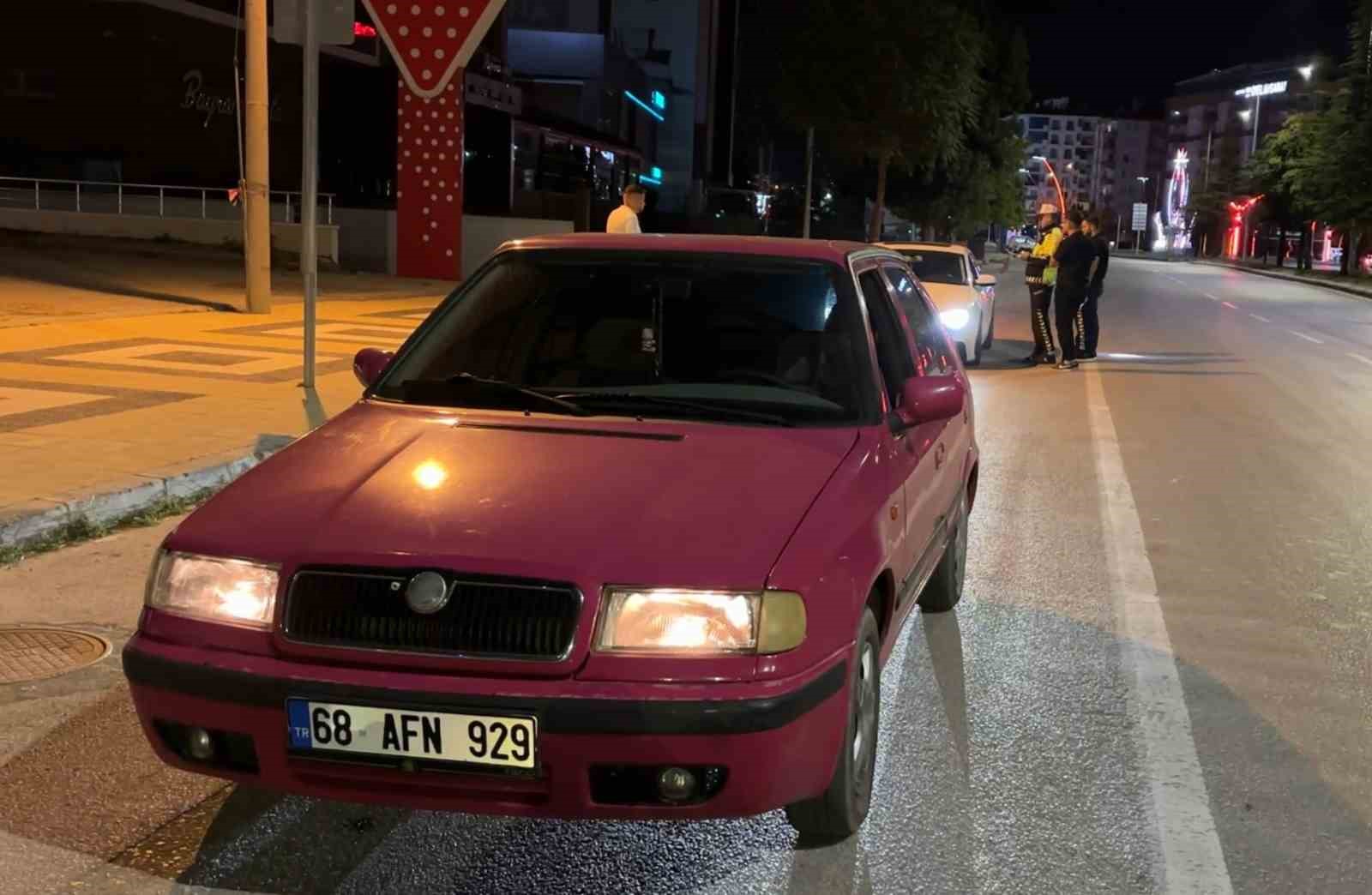 Uygulamada alkollü yakalanan sürücünün ehliyetine el konuldu