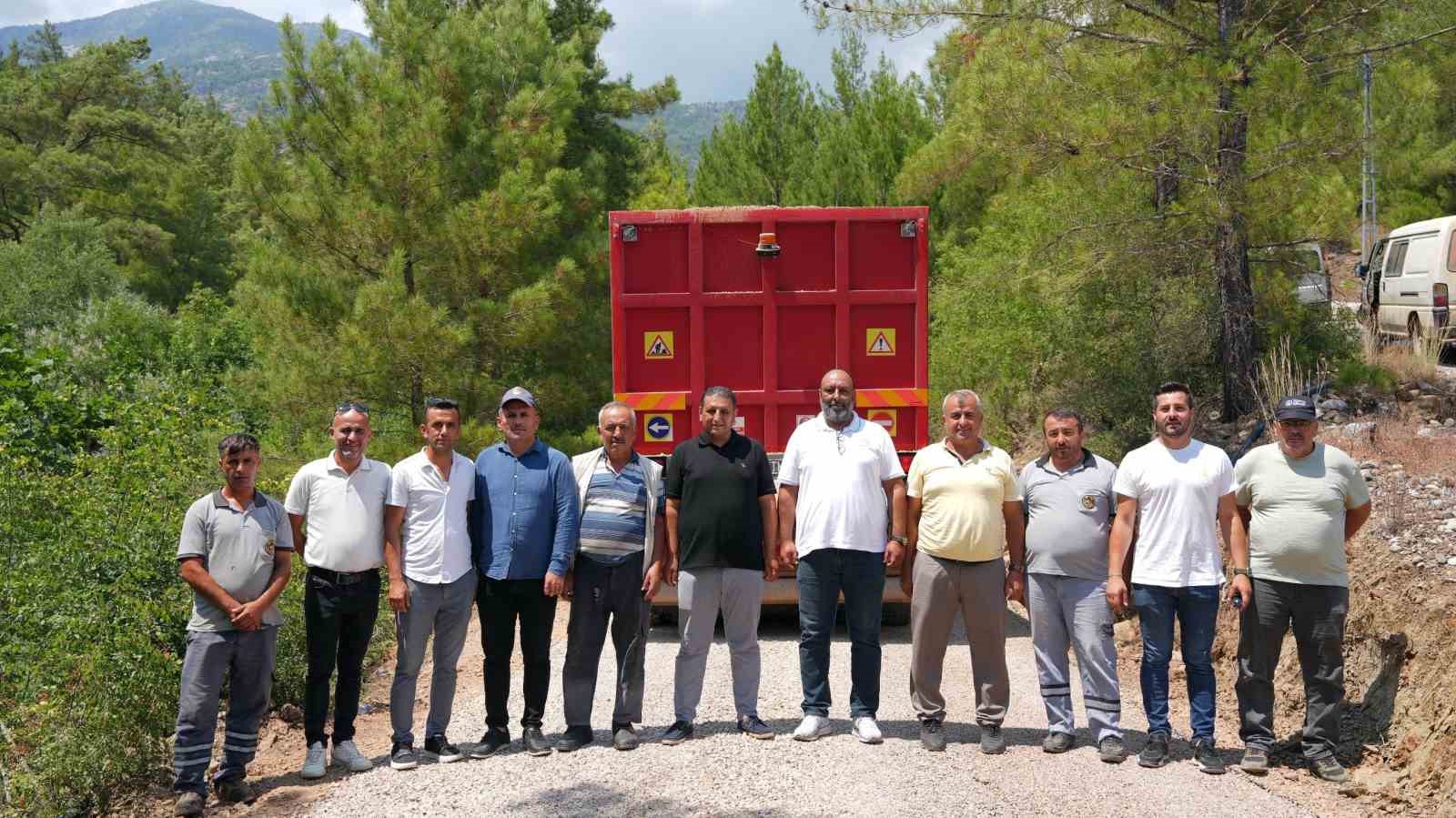 Alanya Belediyesi’nin çakıl yıkama makinesi ilk kez kullanıldı