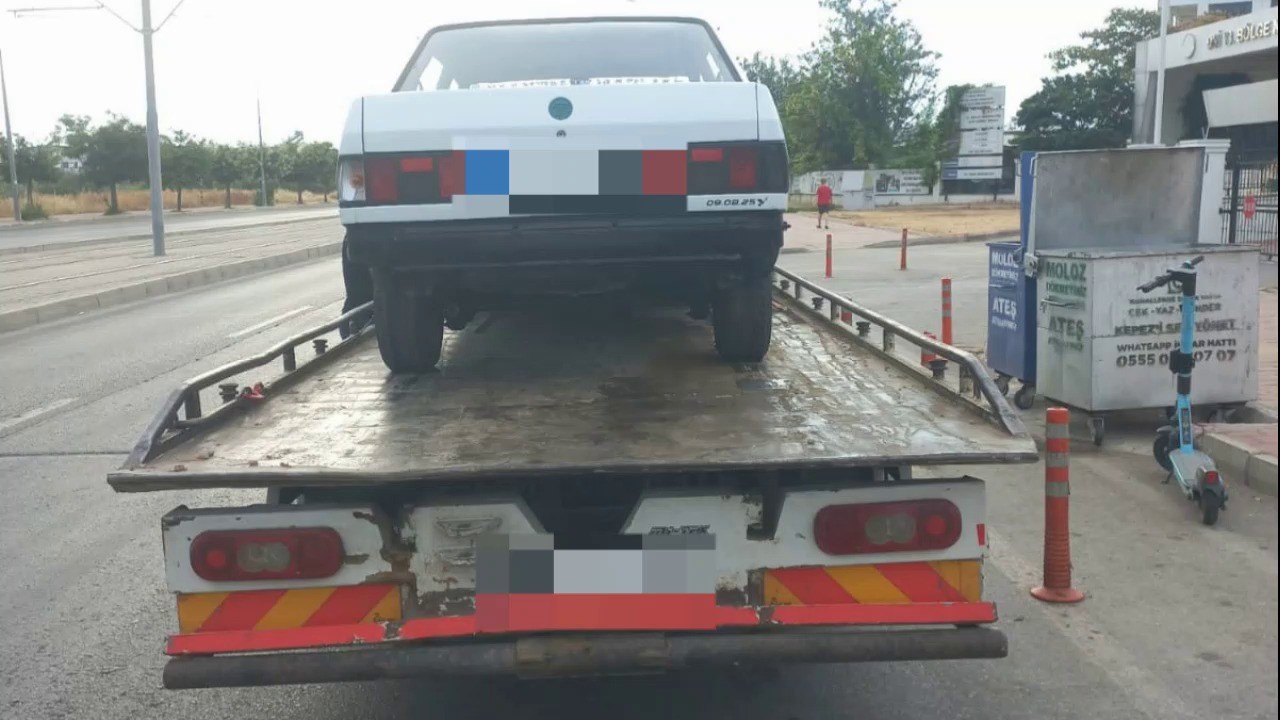 Antalya’da drift yapan sürücüye adli ve idari işlem