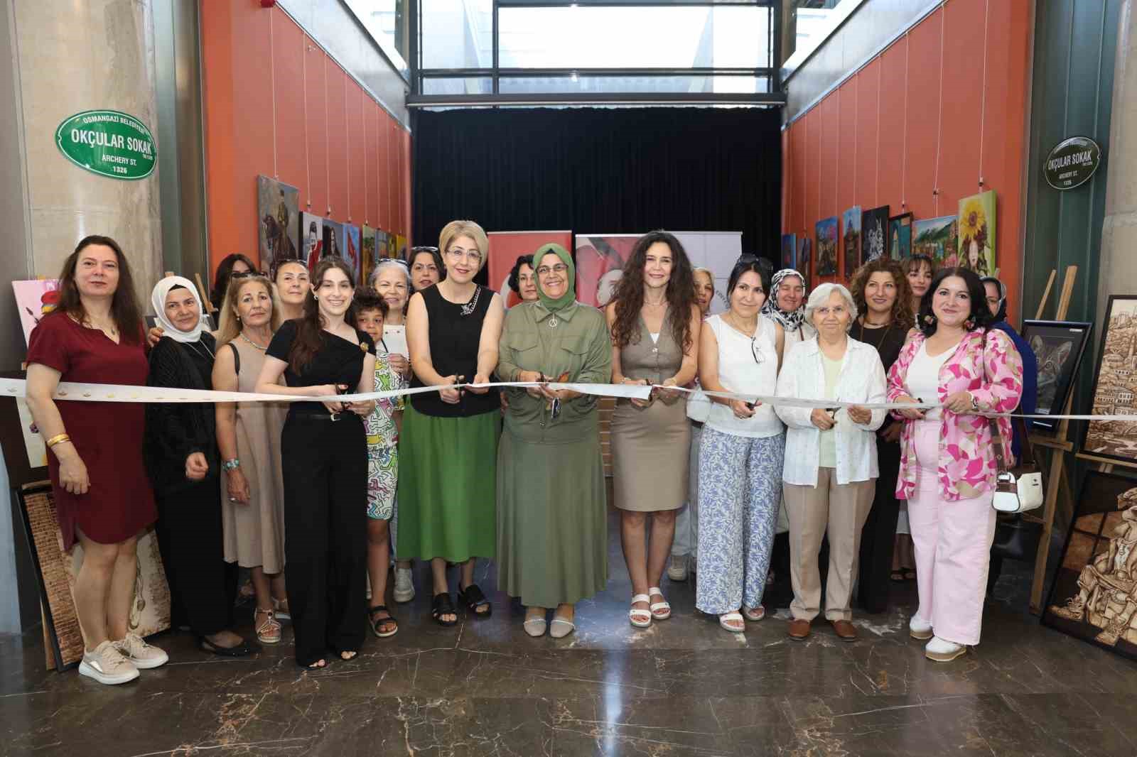 OSMEK kursiyerlerinin eserleri Panorama 1326’da sanatseverlerle buluştu