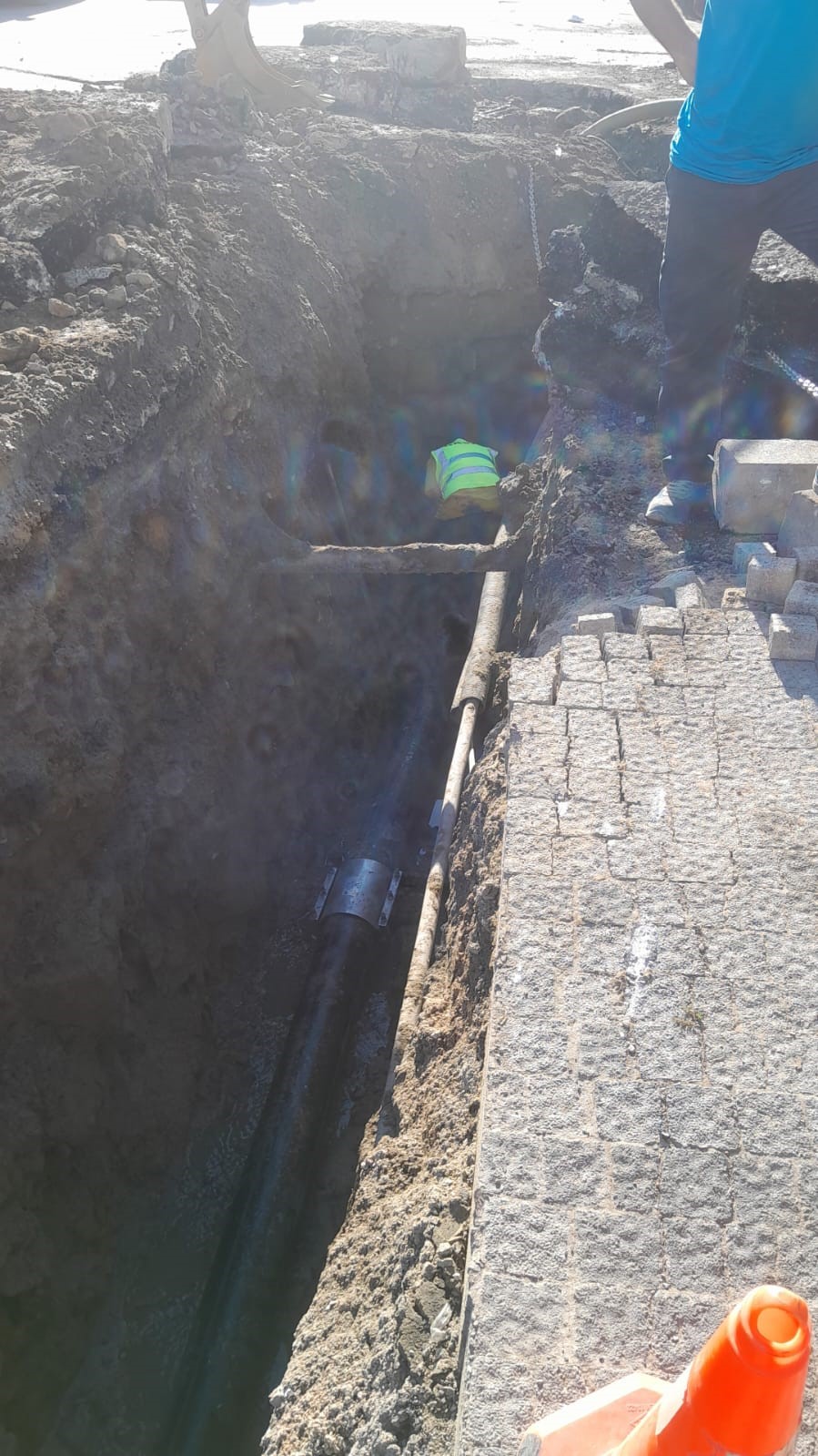 BASKİ’den Ayvalık’ta kanal hattı göçüğüne 36 saatlik kesintisiz müdahale