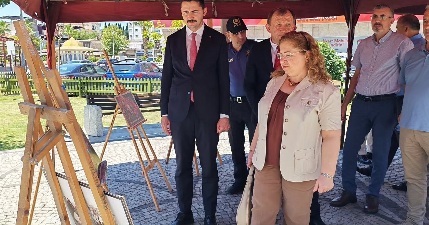 Germencik’te 15 Temmuz fotoğraf sergisi açıldı