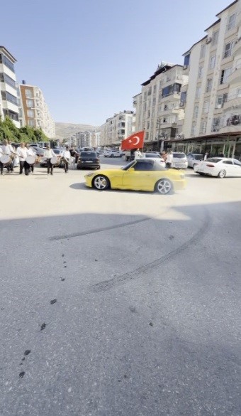Düğün konvoyundaki drifte 156 bin TL para cezası