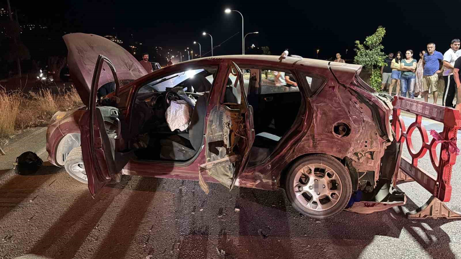 Gazipaşa’da otomobil takla attı: 4 yaralı
