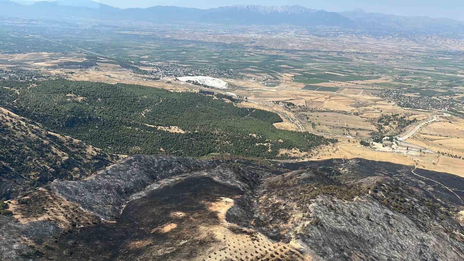 Denizli’de korkutan yangın kontrol altına alındı
