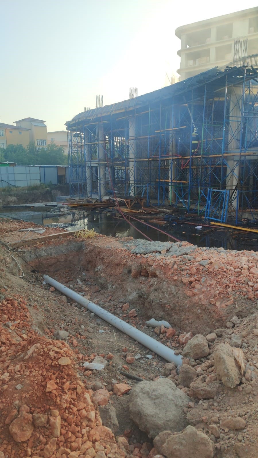 Eskişehir’de inşaatta çıkan yangın kontrol altına alındı