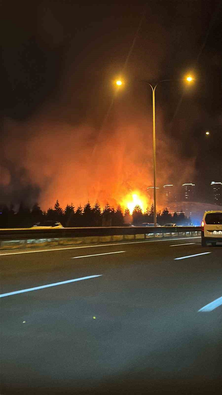 Ankara’da otluk arazide çıkan yangın söndürüldü
