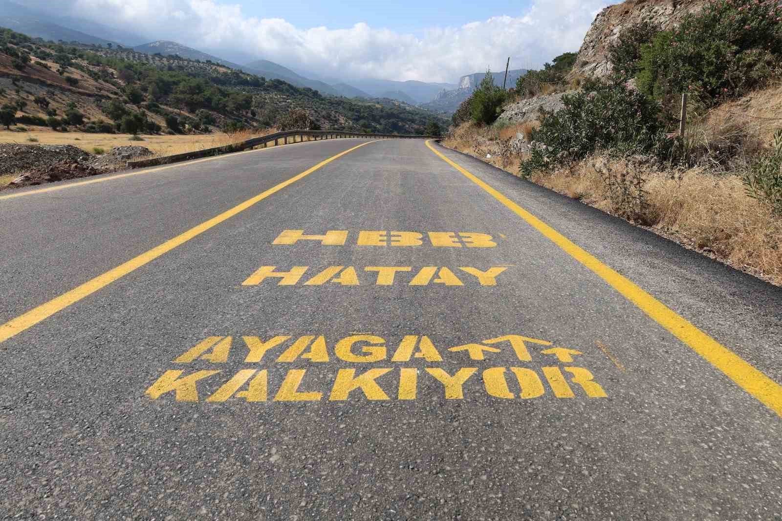 HBB, Kırıkhan Delibekirli yolunda asfalt çalışmalarını sürdürüyor