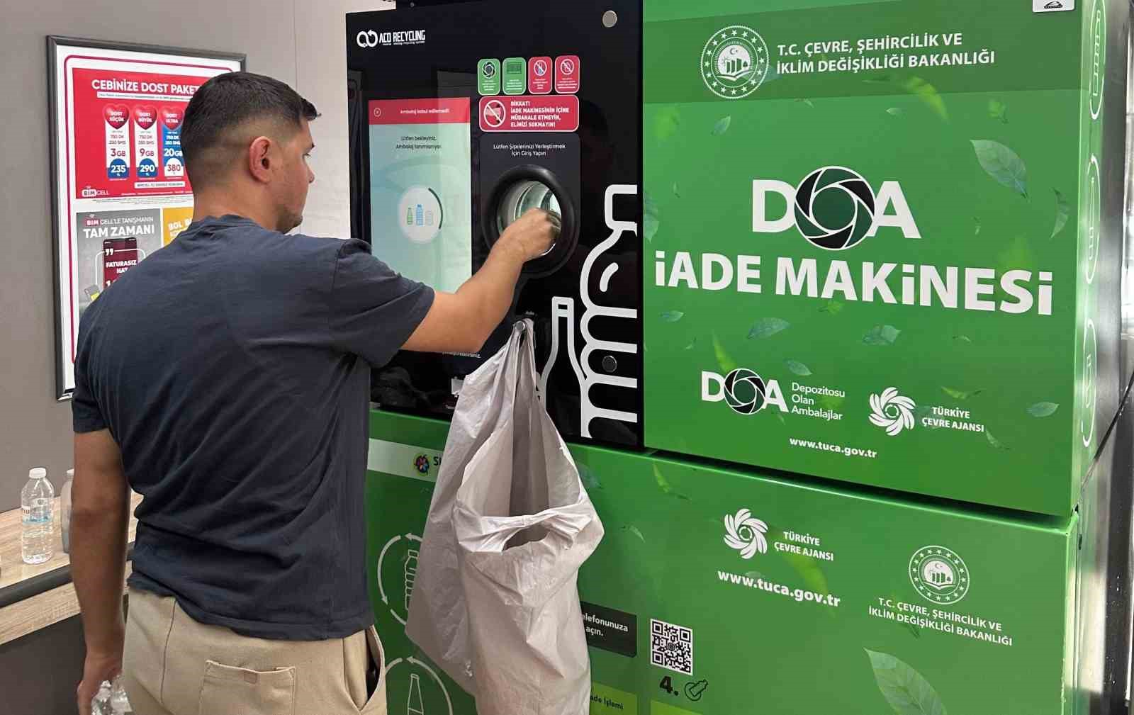 Manisa’da atık şişe ve kutuya para dönemi
