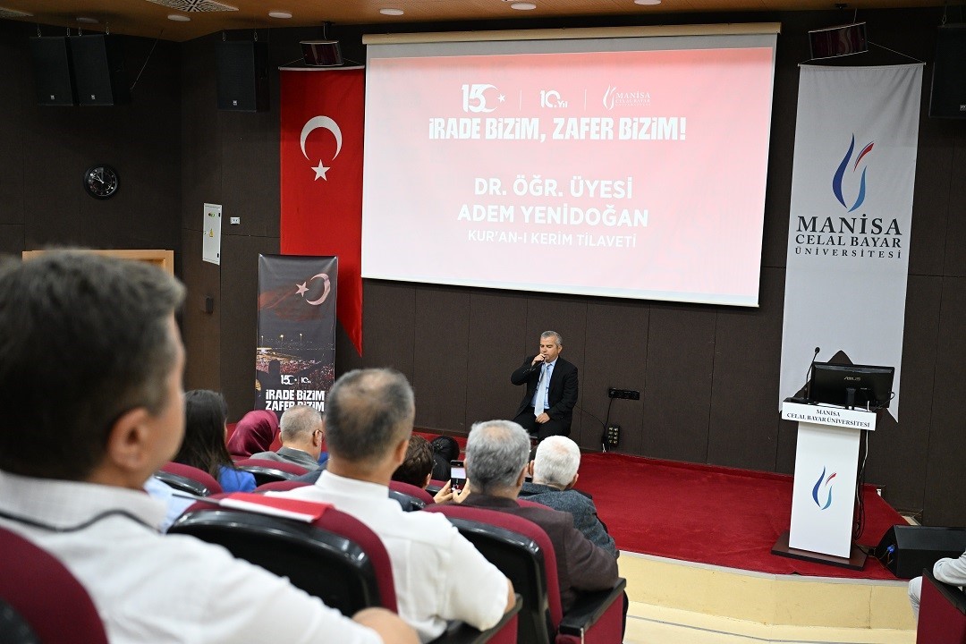 Manisa CBÜ’de 15 Temmuz anma programı gerçekleştirildi