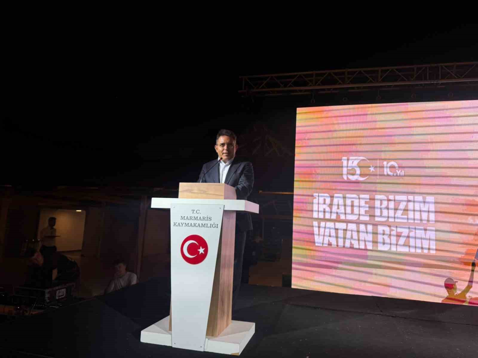 Marmaris’te 15 Temmuz Demokrasi Şehitlerini Anma Daveti düzenlendi