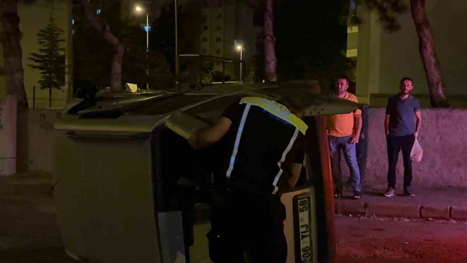 Kaza yaptığı aracıyla gitmek istedi, ekiplere zor anlar yaşattı