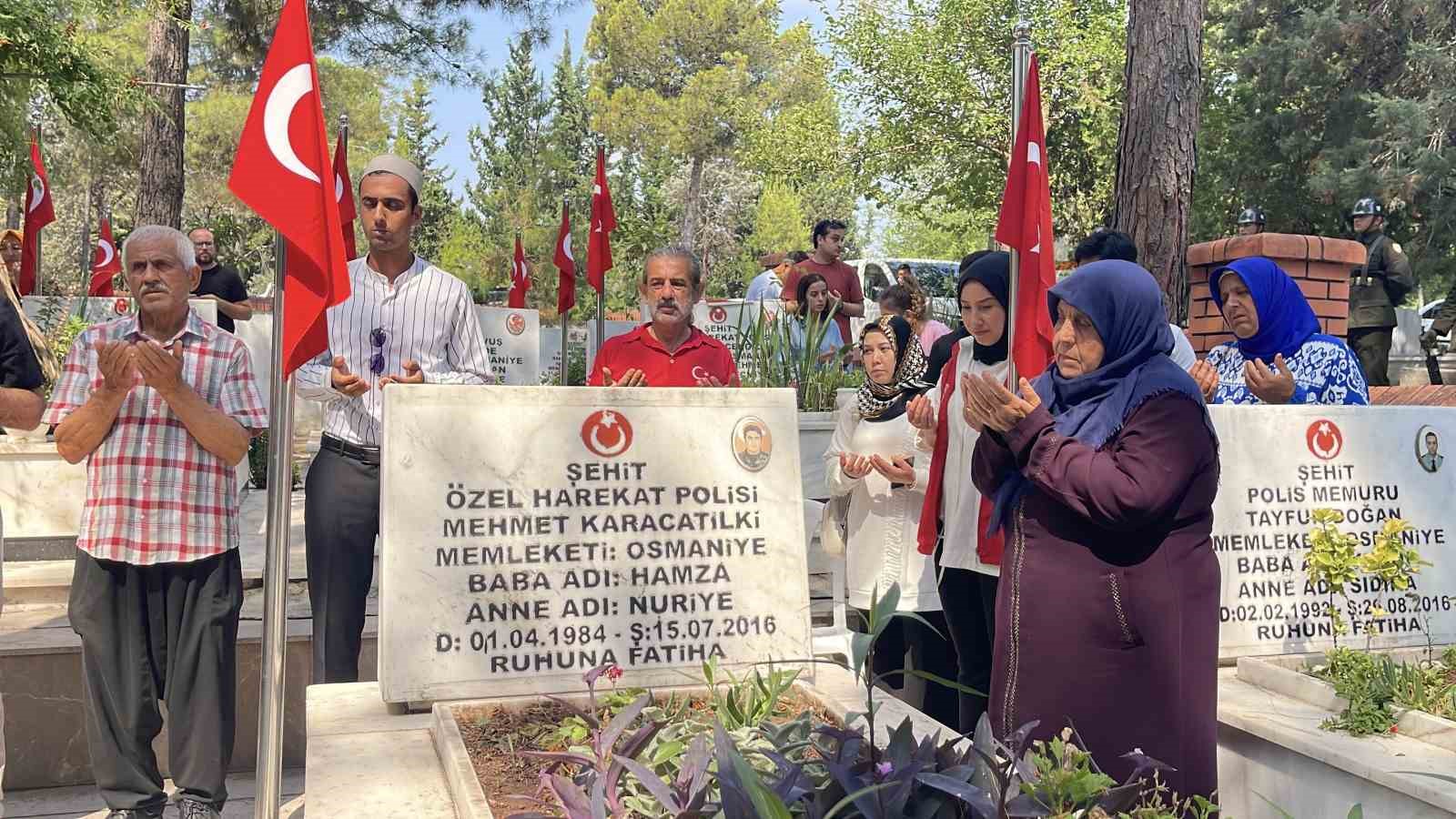 Osmaniye’de 15 Temmuz şehitleri için anma programı düzenlendi