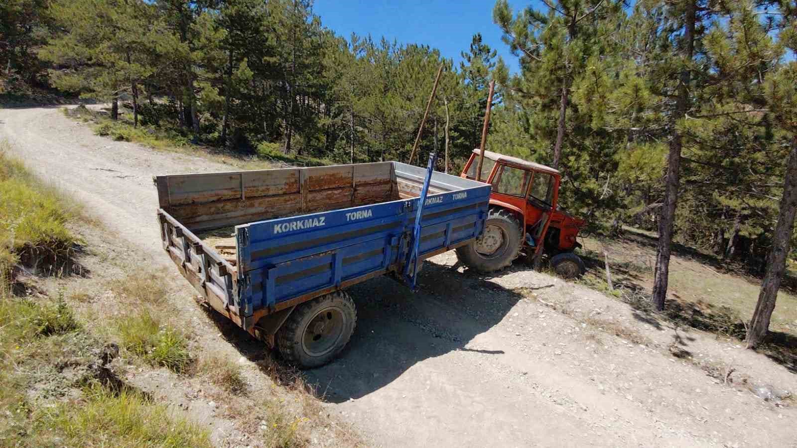 Bolu’da traktörden düşen 2 kişi yaralandı