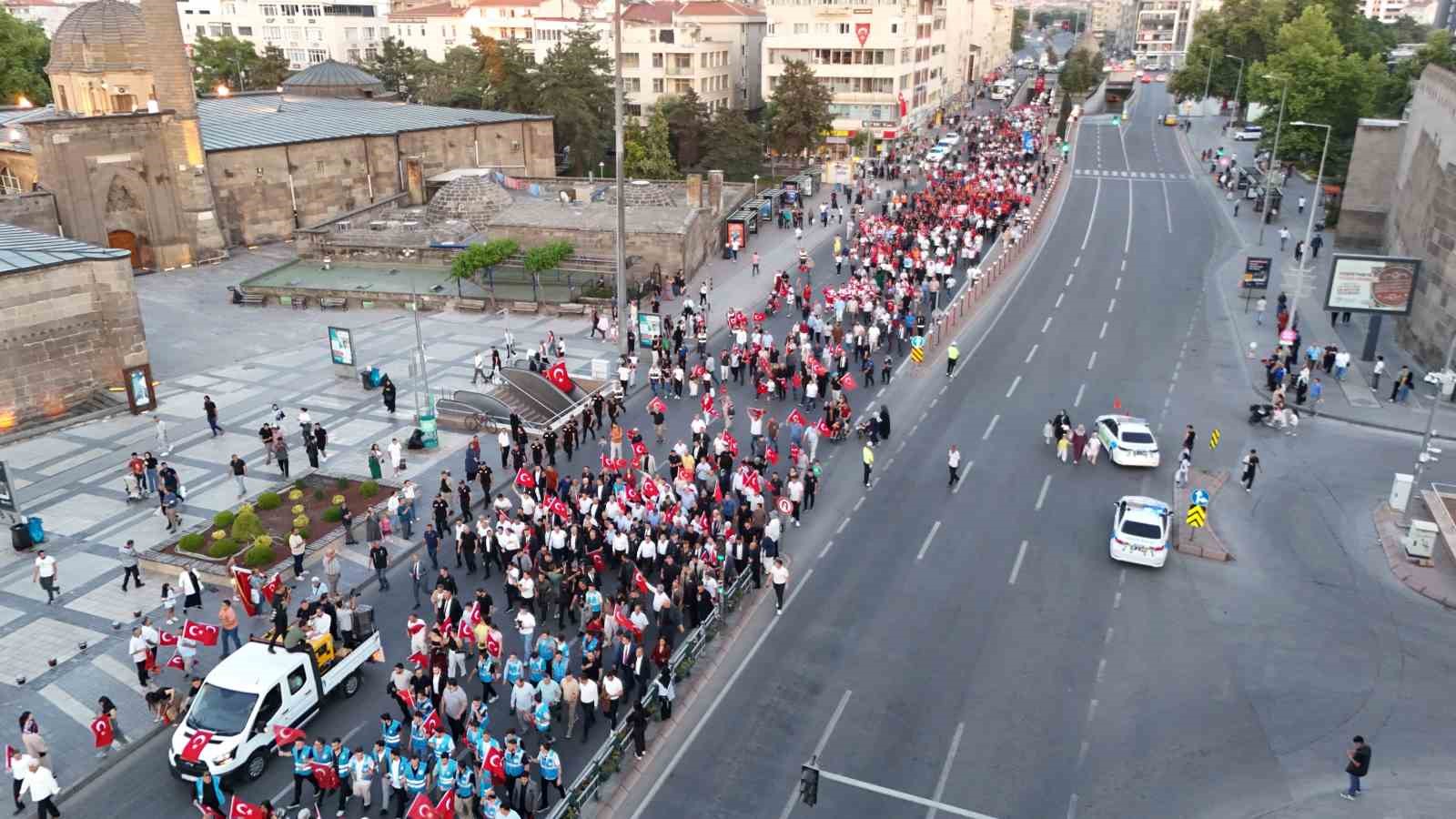 Kayseri’de 15 Temmuz coşkusu