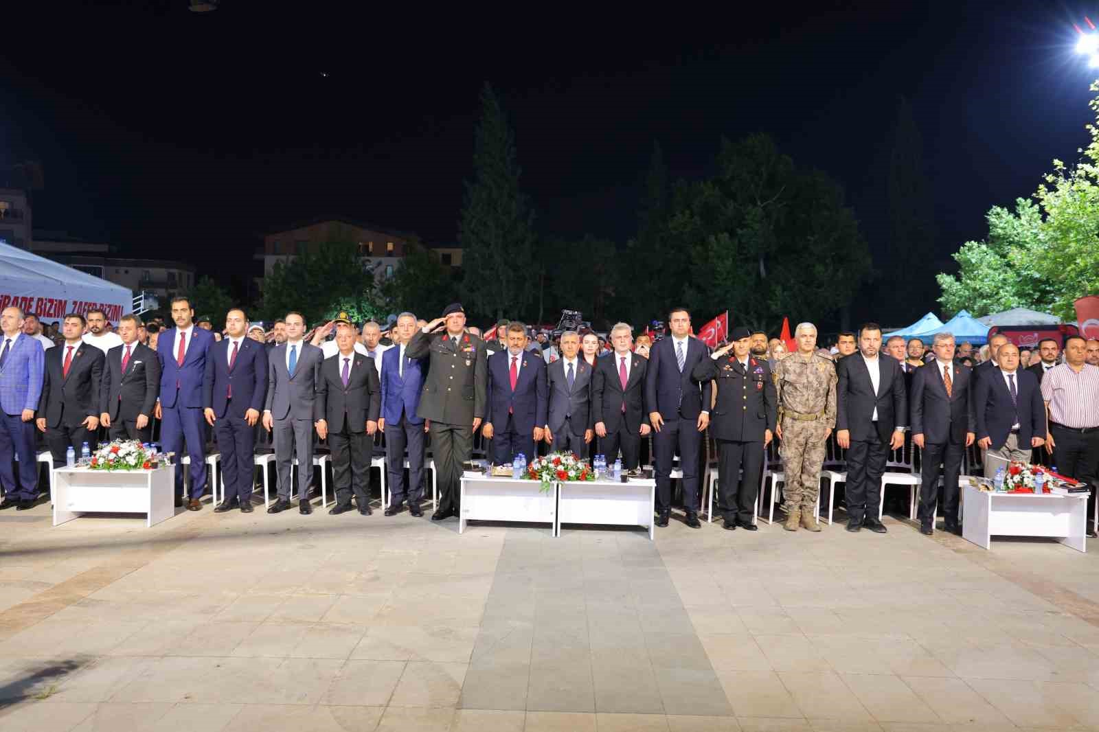 Kahramanmaraş’ta "15 Temmuz Demokrasi ve Milli Birlik Günü" dolayısıyla anma programı