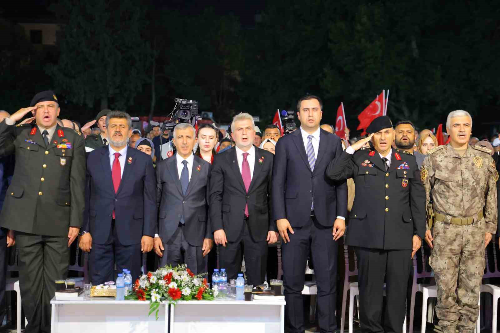 Kahramanmaraş’ta "15 Temmuz Demokrasi ve Milli Birlik Günü" dolayısıyla anma programı