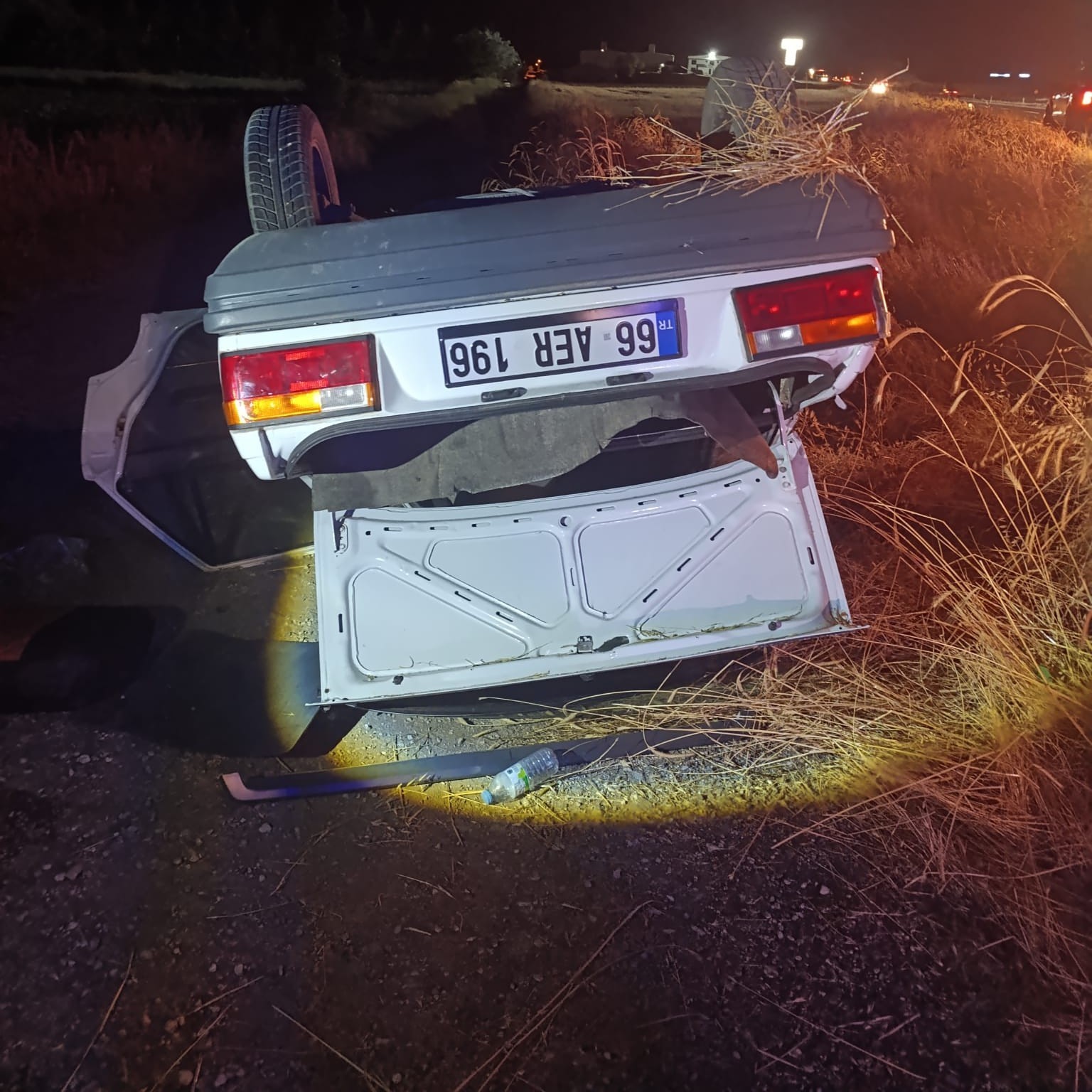 Yozgat’ta otomobil takla attı, sürücü yaralandı