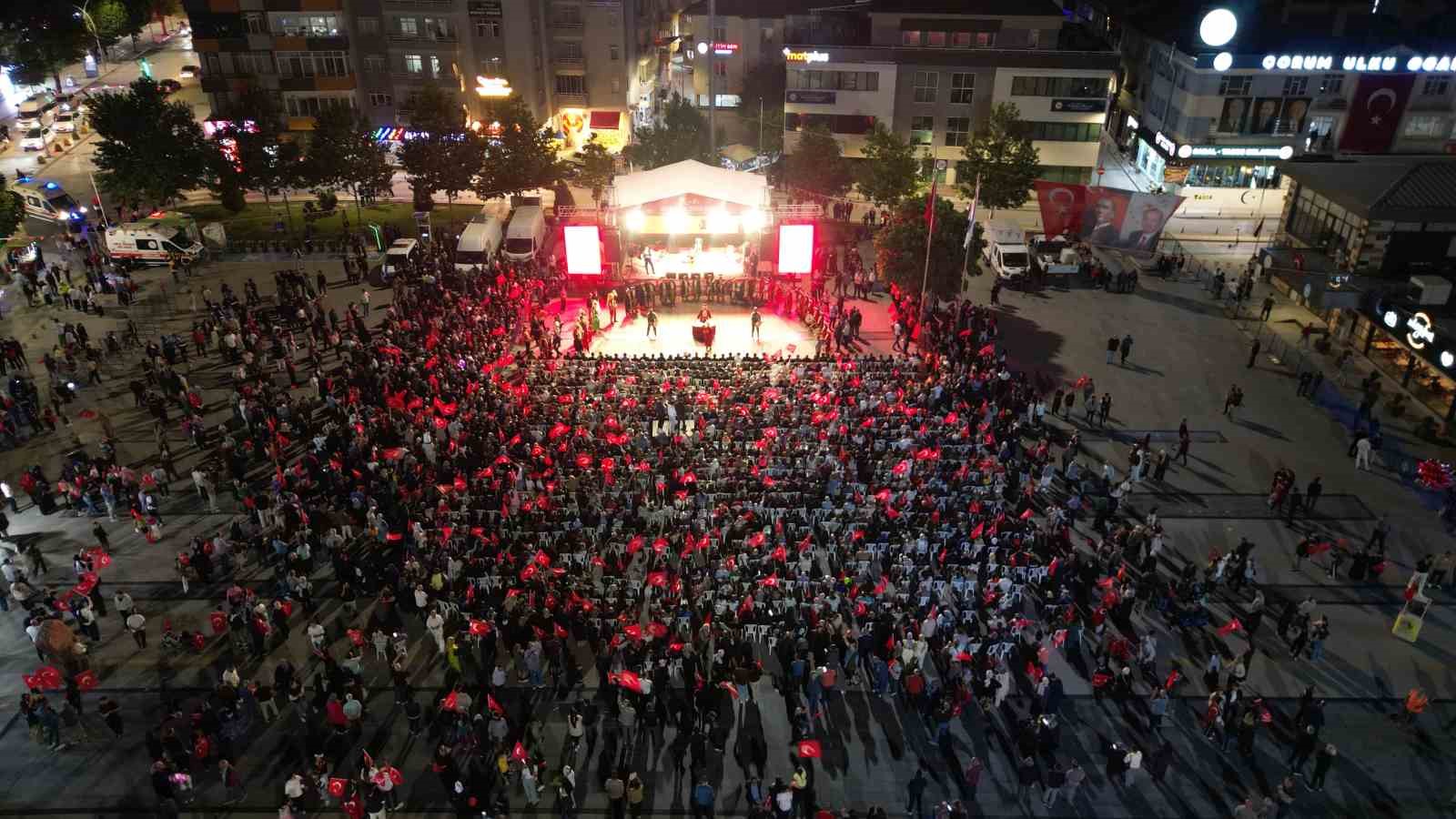 Çorum, 15 Temmuz’un yıldönümünde tek yürek oldu