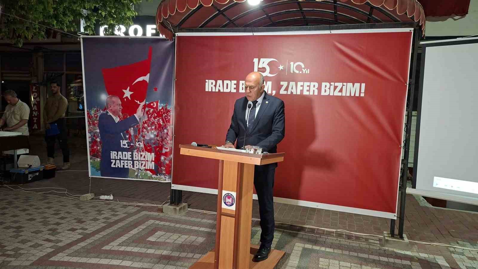Hisarcık’ta 15 Temmuz Demokrasi ve Milli Birlik Günü programı düzenlendi