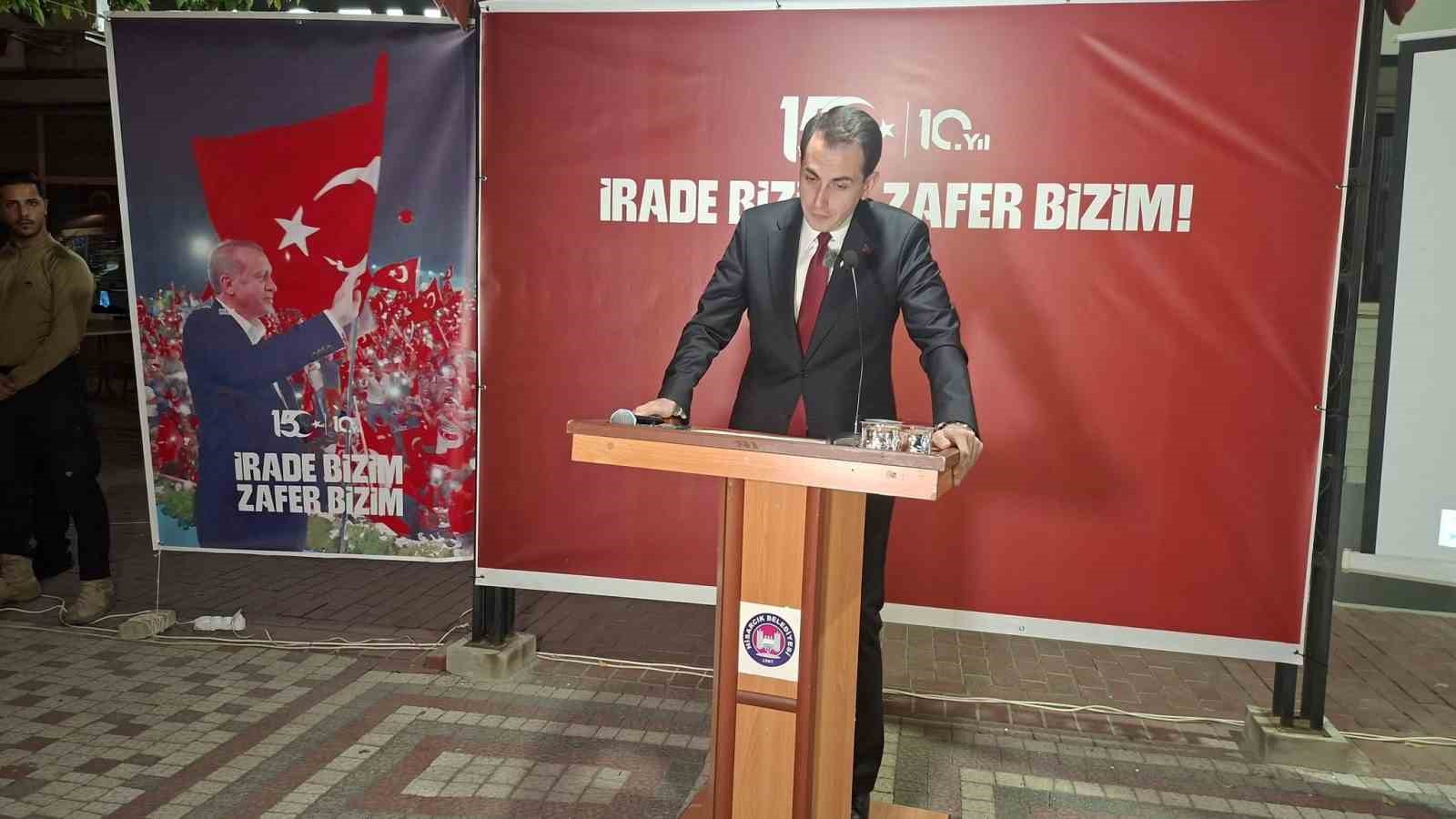 Hisarcık’ta 15 Temmuz Demokrasi ve Milli Birlik Günü programı düzenlendi