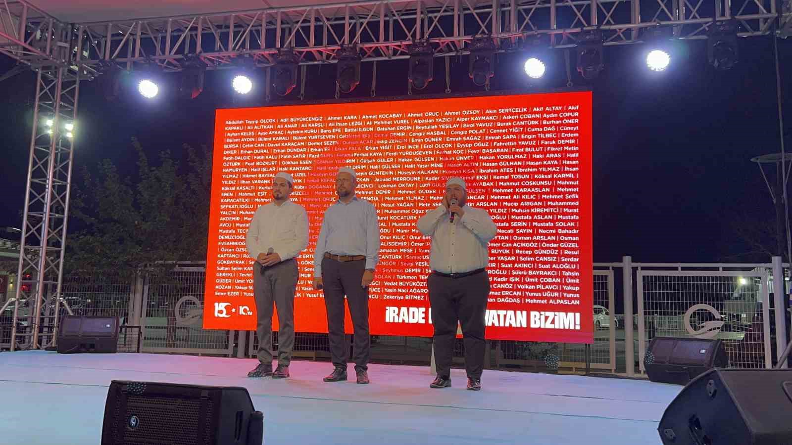 Çanakkale’de 15 Temmuz anma etkinlikleri düzenlendi