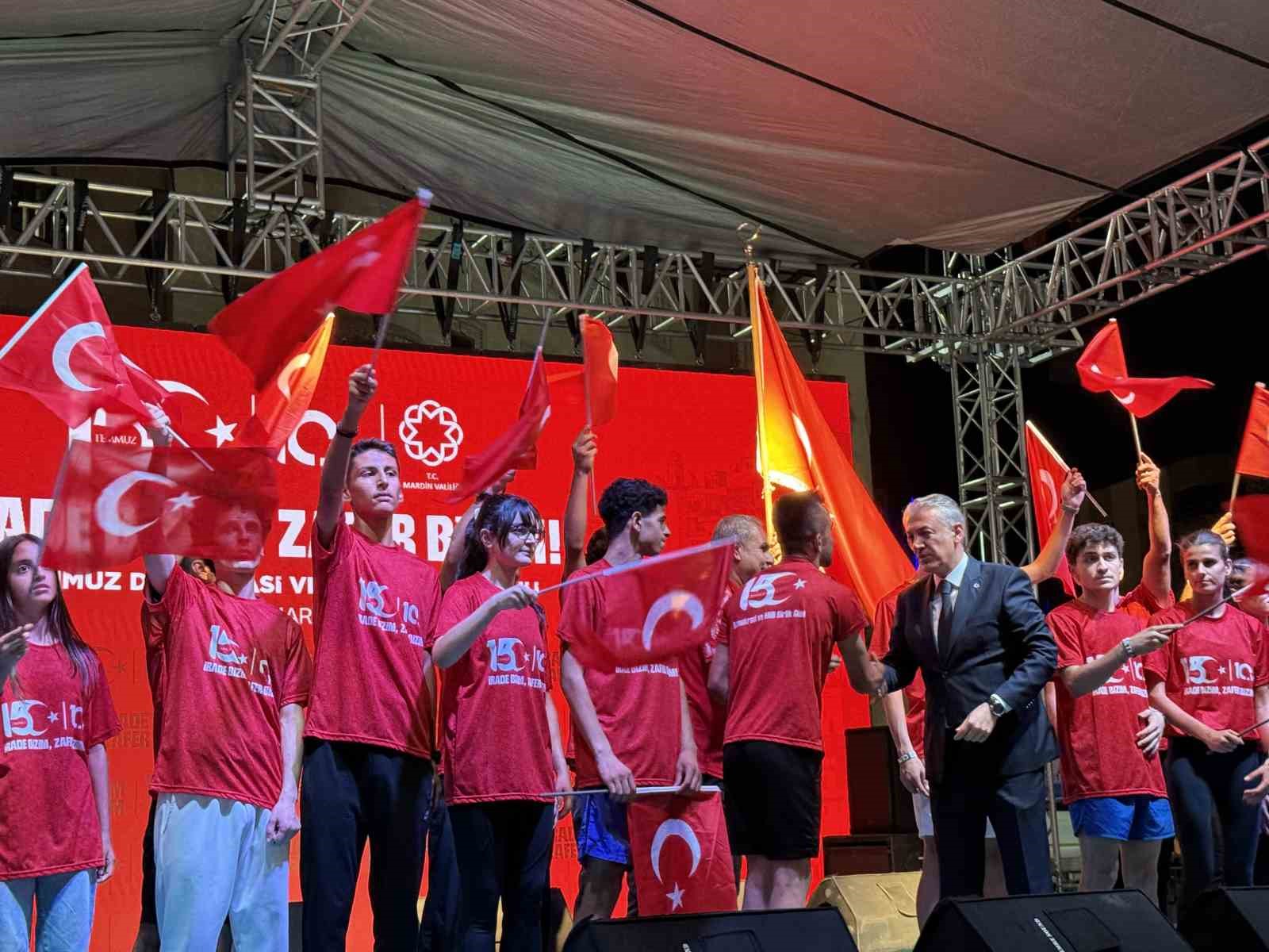 Mardin’de 15 Temmuz Demokrasi ve Milli Birlik Günü anma programı düzenlendi