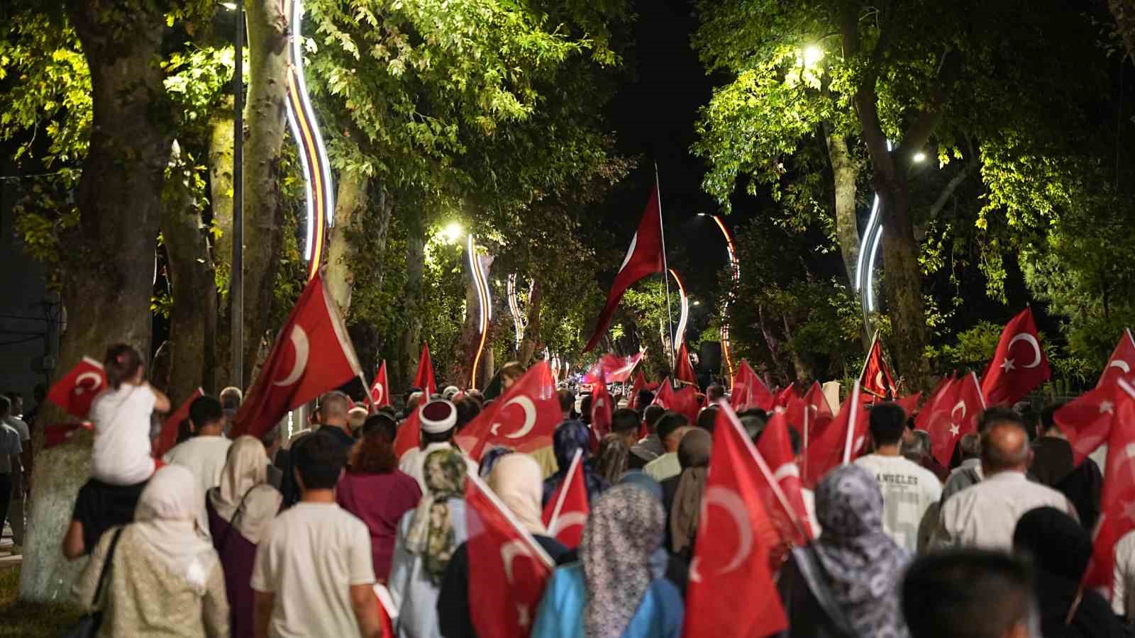 Sındırgı’da 15 Temmuz’da kortej yürüyüşü düzenlendi