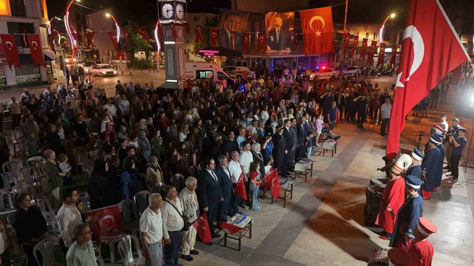 Sındırgı’da 15 Temmuz’da kortej yürüyüşü düzenlendi