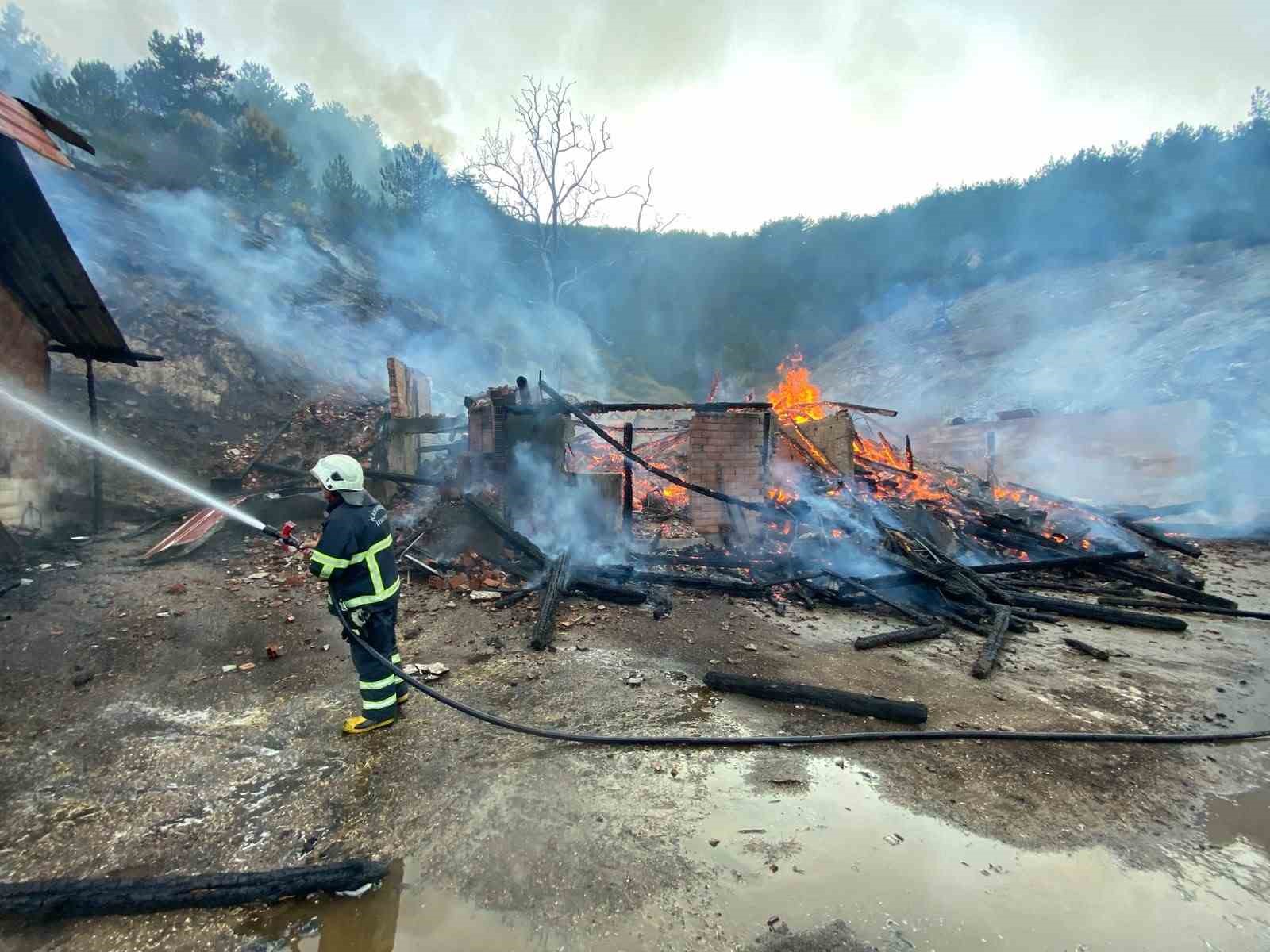 Kastamonu’da evde çıkan yangın ormana sıçradı