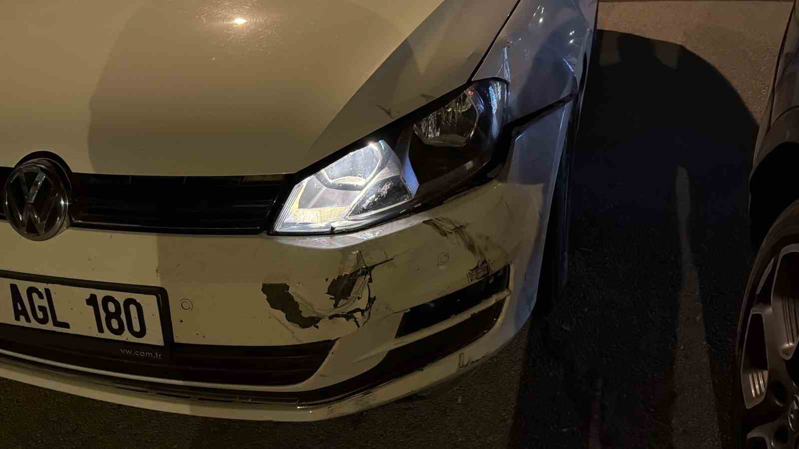Bolu’da ciple otomobil çarpıştı: 1 yaralı