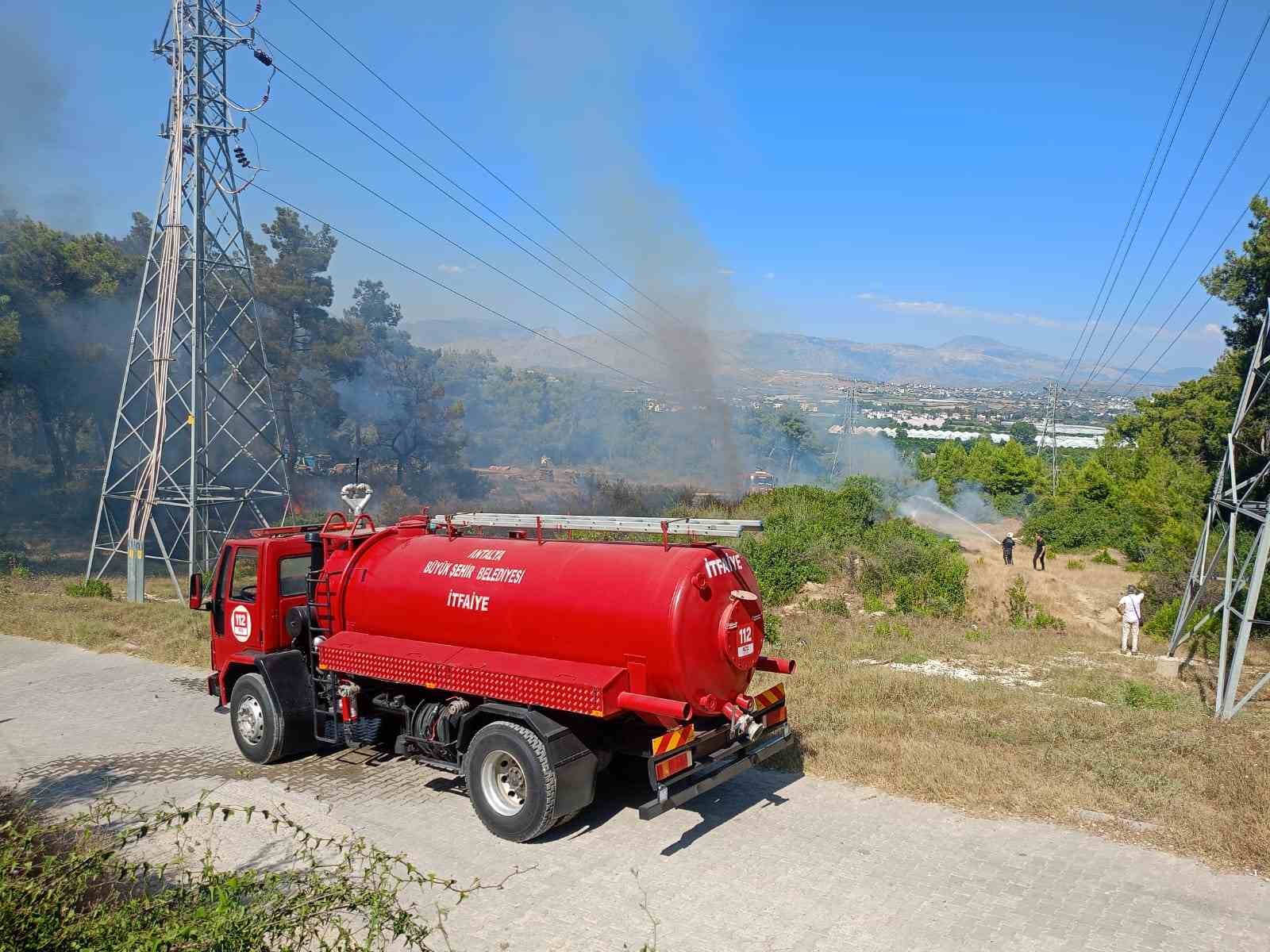Ormanlık alanda çıkan yangın büyümeden söndürüldü