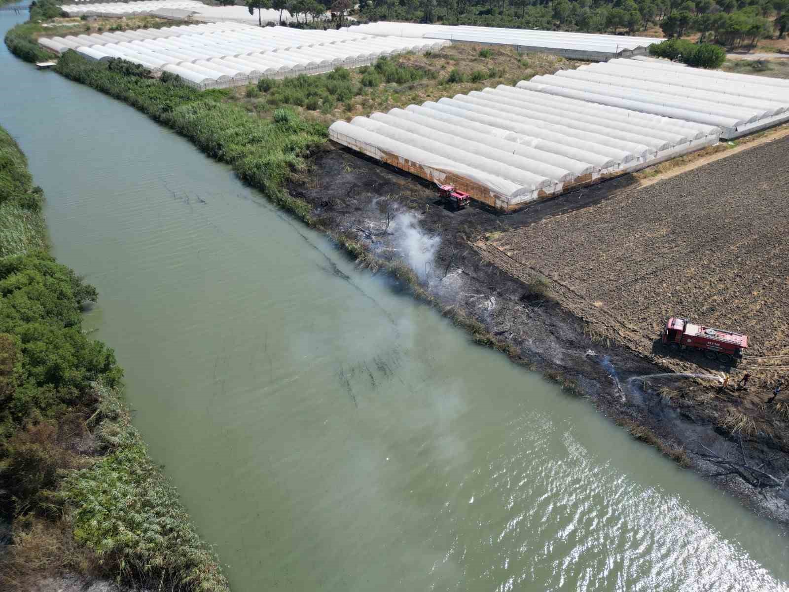 Rüzgarın büyüttüğü yangın villanın bahçesine sıçradı, milyonluk tekne hasar gördü