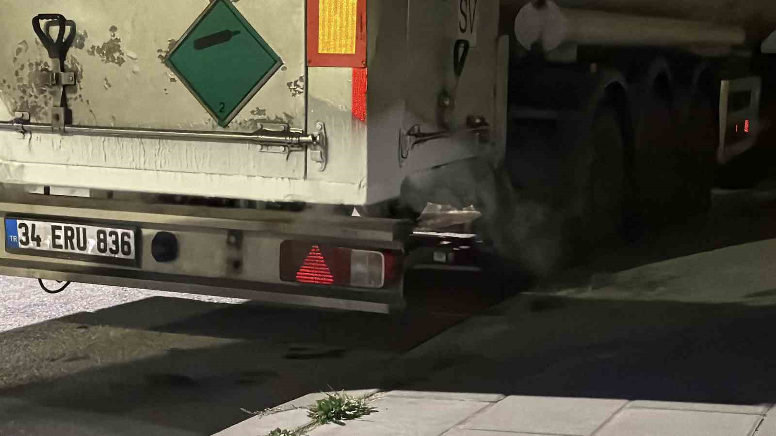 Bolu’da tankerden azot gazı sızıntısı korkuttu