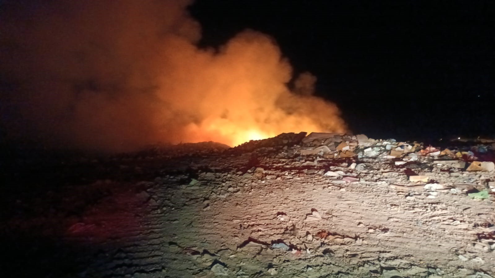 Burdur’da çöp depolama alanında yangın