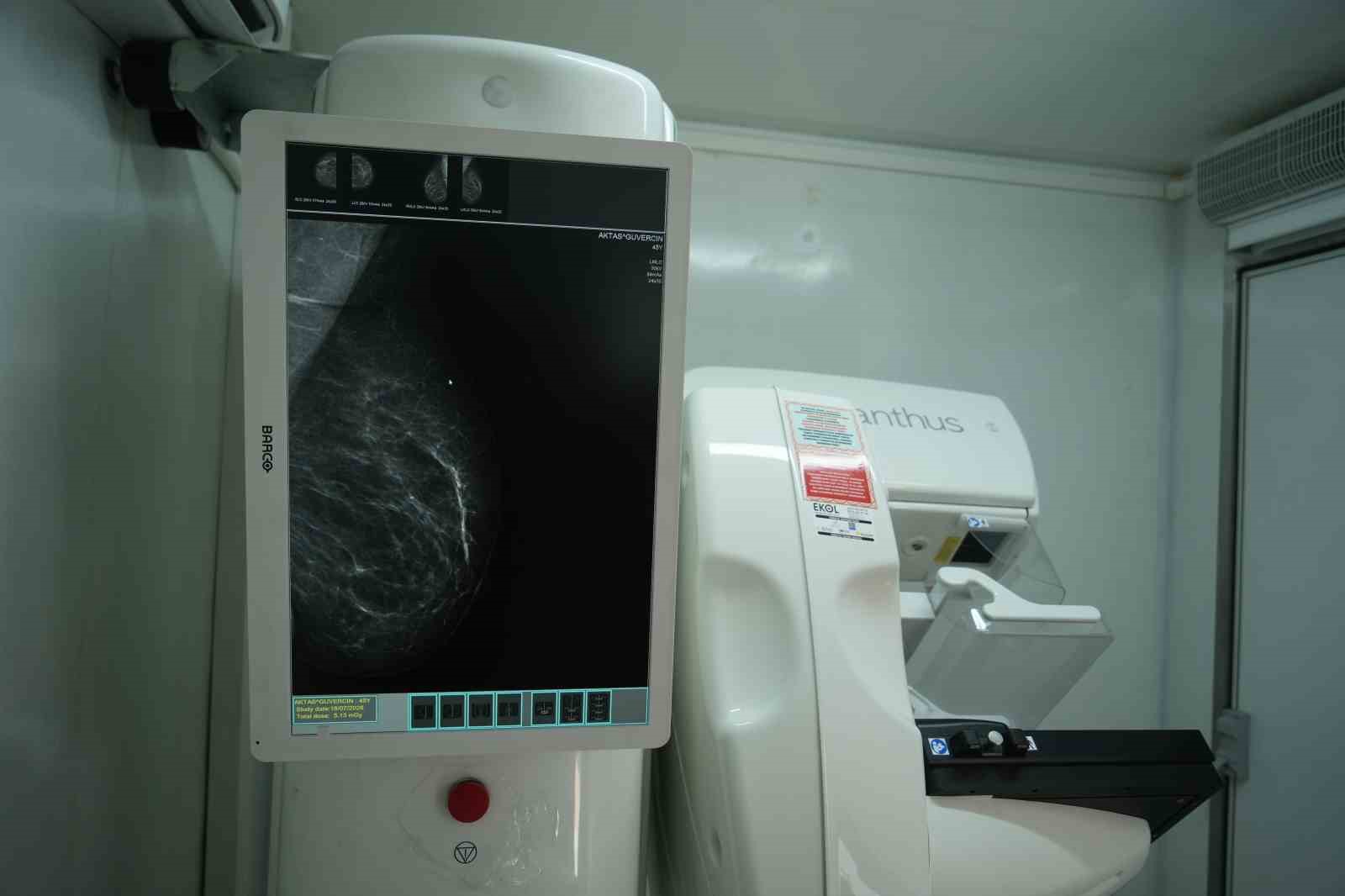 Muş’ta mobil mamografi aracıyla köy köy ücretsiz kanser taraması yapılıyor