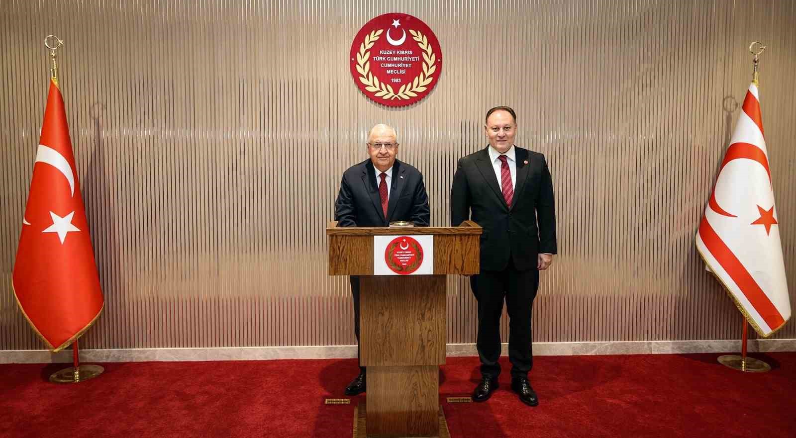 Bakan Güler, KKTC Meclis Başkanı Öztürkler ile görüştü