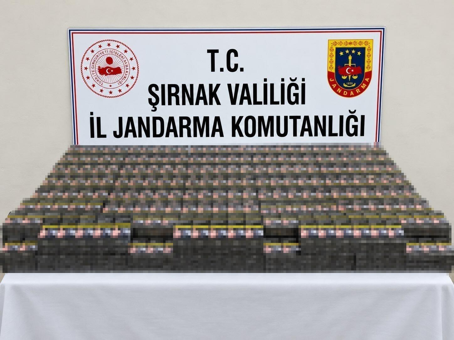 Şırnak’ta jandarmadan kaçakçılığa büyük darbe: 8 milyon liralık kaçak ürün ele geçirildi