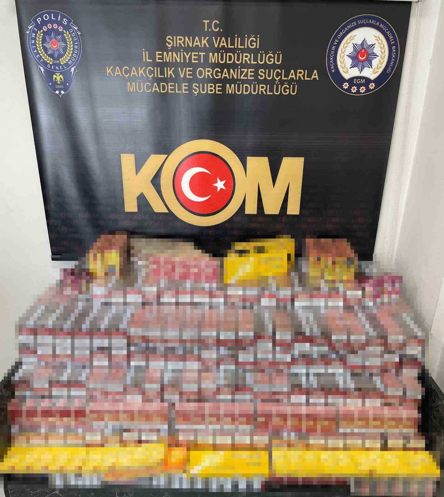 Şırnak’ta 1 milyon 950 bin liralık kaçak ürün ve uyuşturucu ele geçirildi: 6 tutuklama
